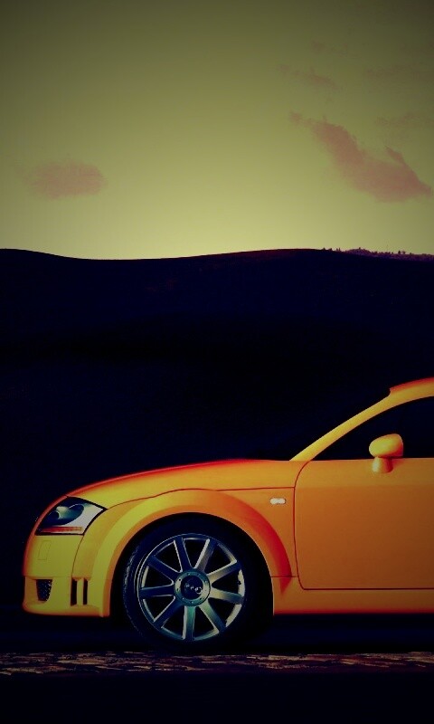 Оранжевый Ауди ТТ обои