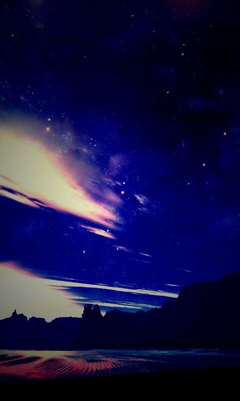 Ночное звездное небо обои