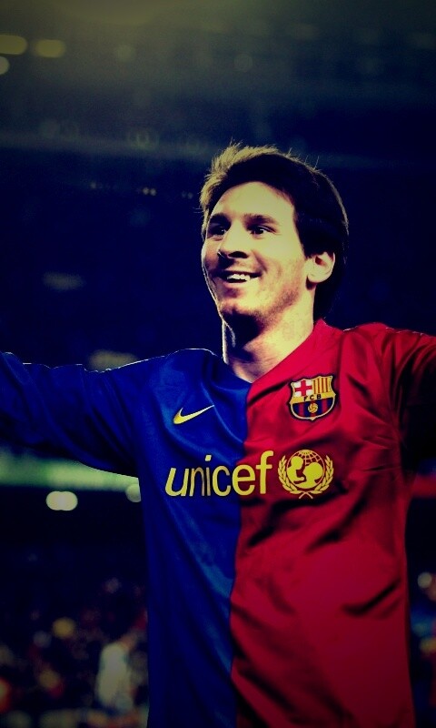 Месси на поле обои