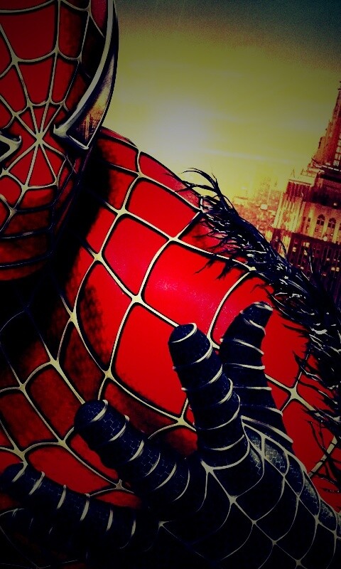 Черный человек-паук обои