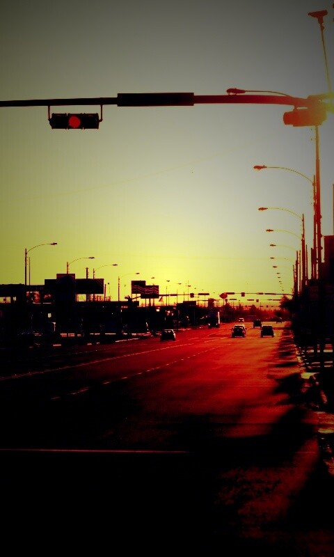 Закат в Лос Анджелесе обои