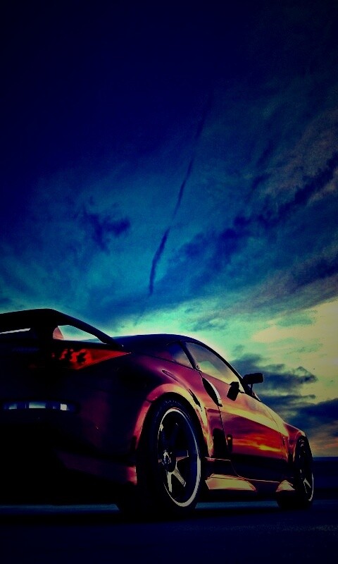 Красный ниссан обои