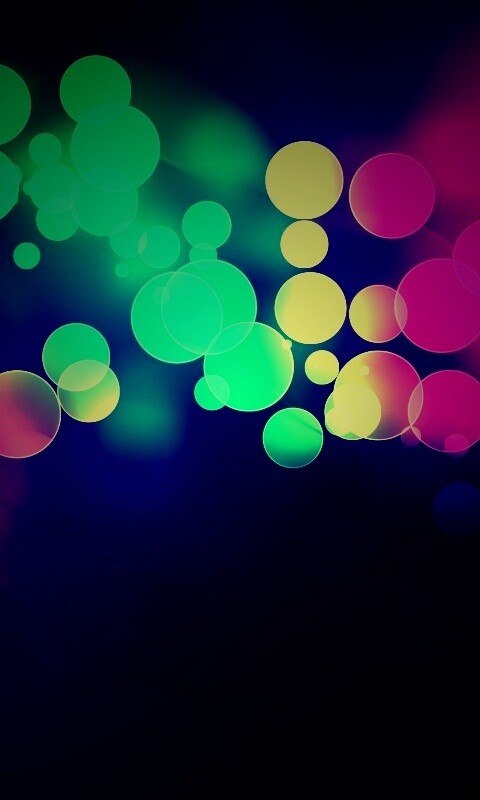 Разноцветные круги света обои