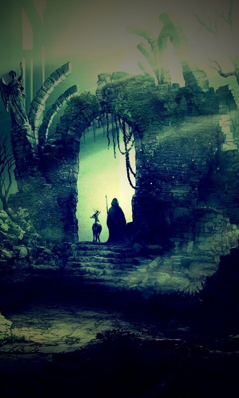 Маг в руинах обои