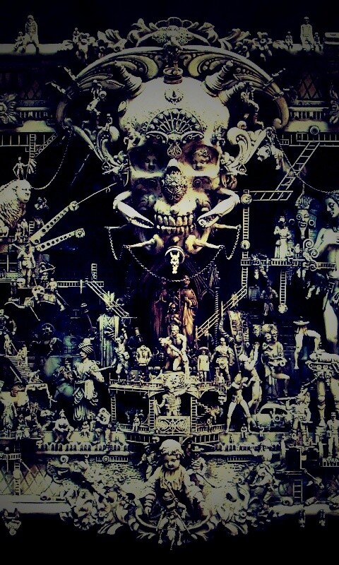 Адская скульптура обои