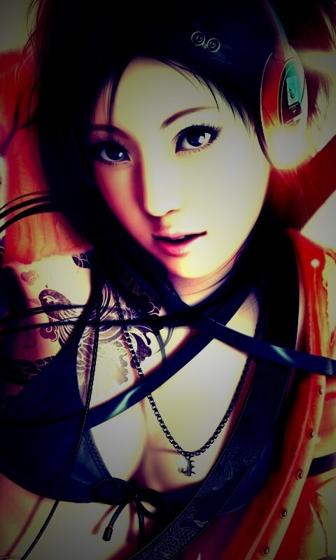 Поющая японка обои