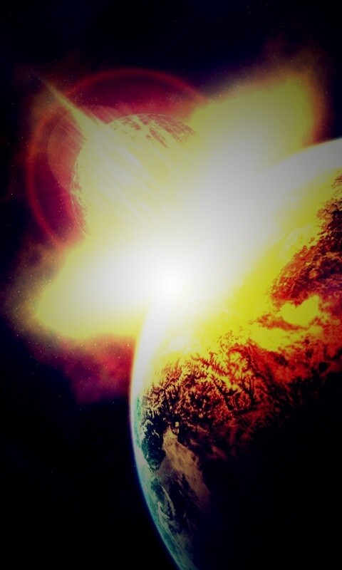 Восход за горизонтом обои