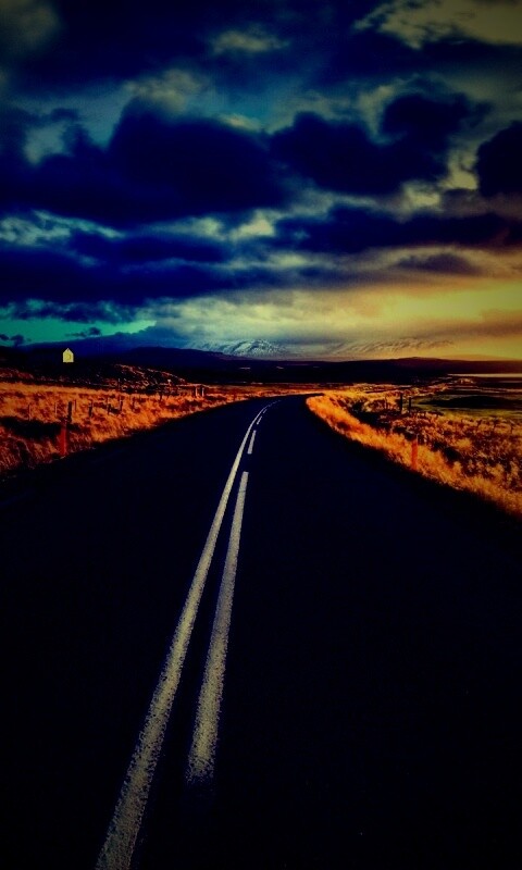 Пустая дорога обои