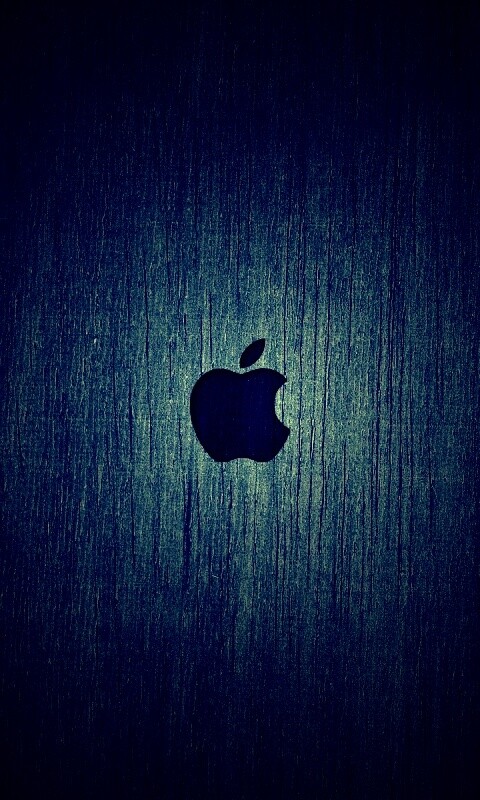 Логотип Apple на доске обои