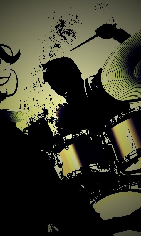 Барабанщик зажигает обои