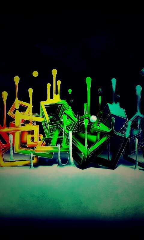 Цветные переплетающиеся кубы обои