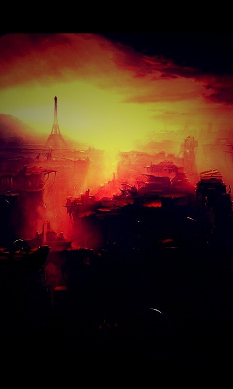 Постапокалиптический Париж обои