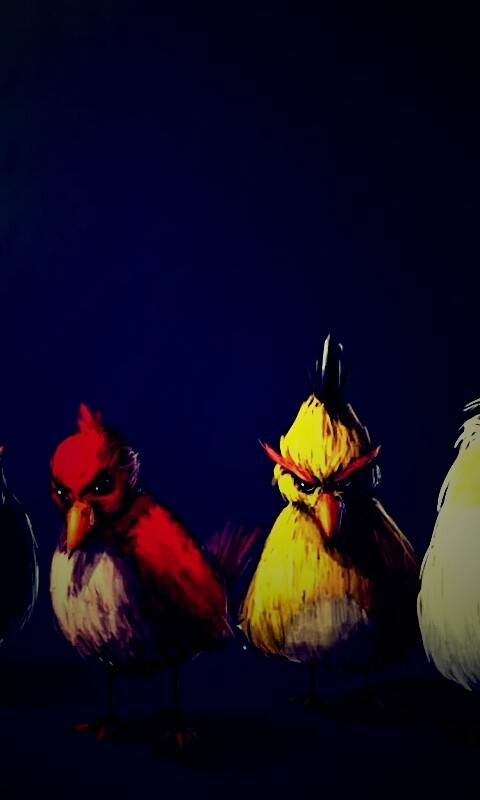 Злые птицы обои