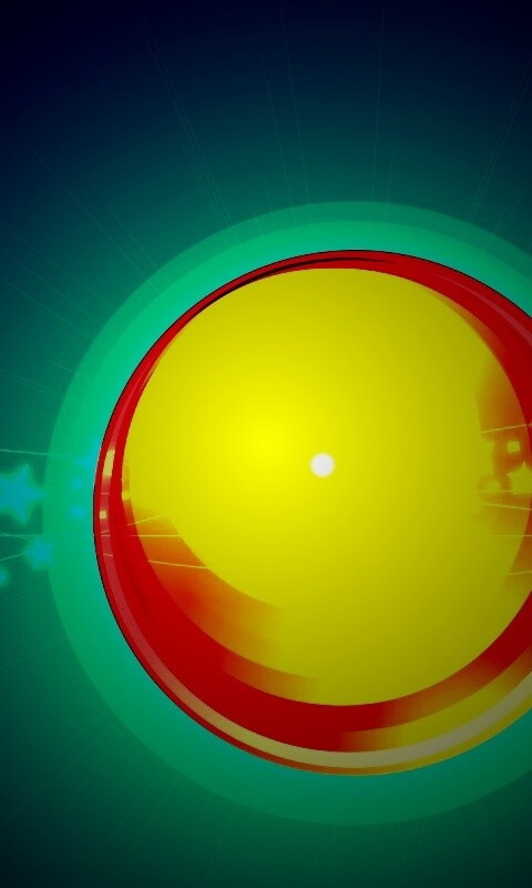 Большой красно-желтый круг обои