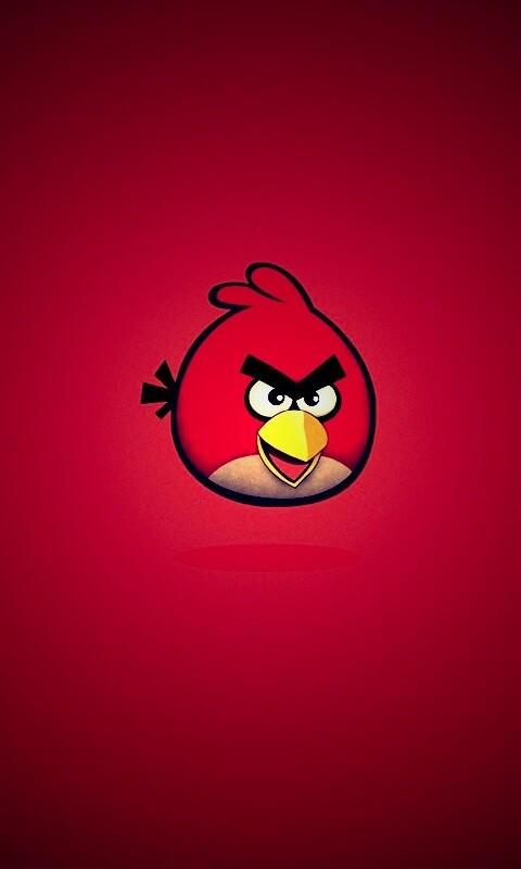 Красная птица из Angry Birds обои