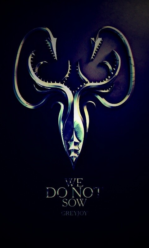 Металлический герб дома Грейджой обои