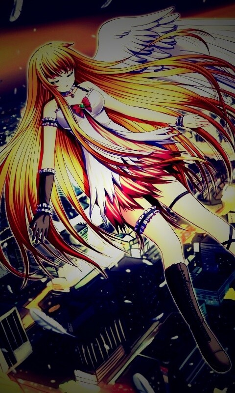 Неопознанная девушка из аниме обои