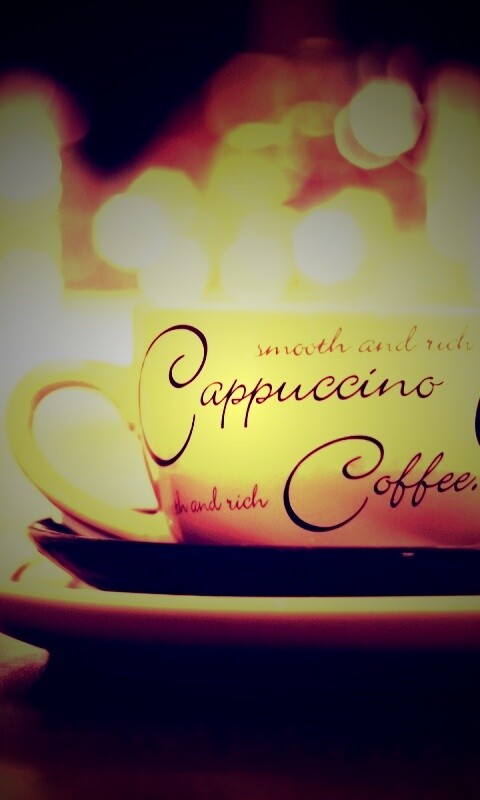 Чашечка капучино обои