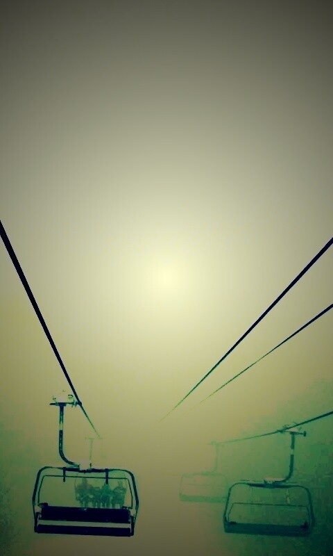 Канатная дорога в зиму обои