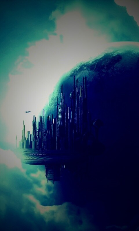 Небесный город обои