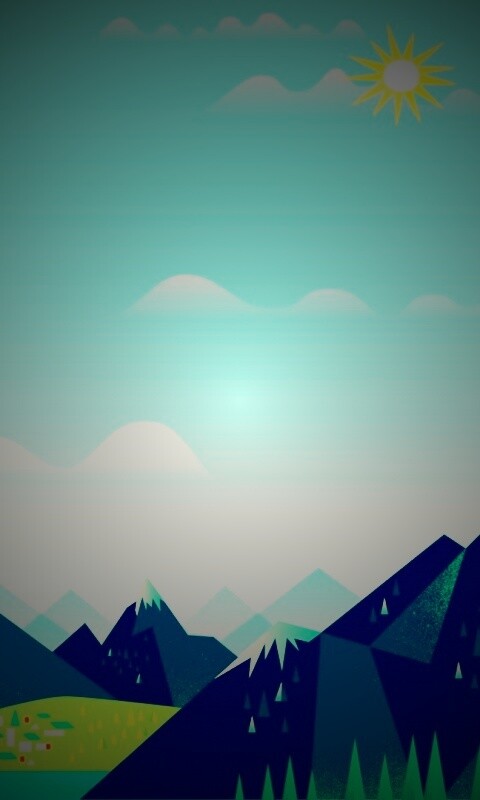 Векторный пейзаж обои