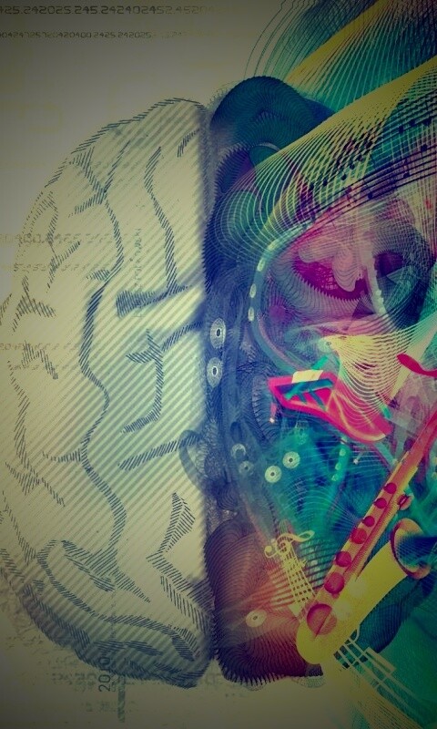 Левая и правая половина мозга обои