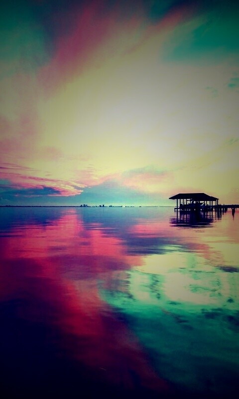 Прекрасный океанский закат обои