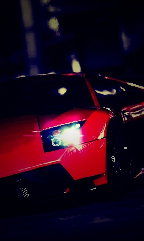 Красная ламборджини мурселаго обои