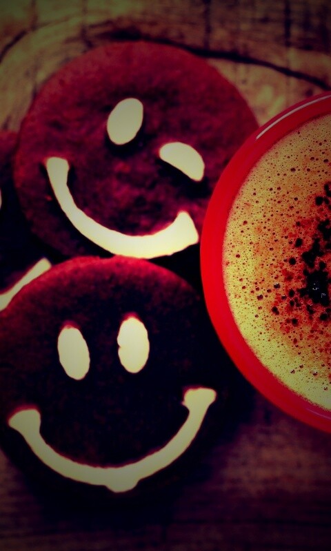 Кофе с печеньками обои