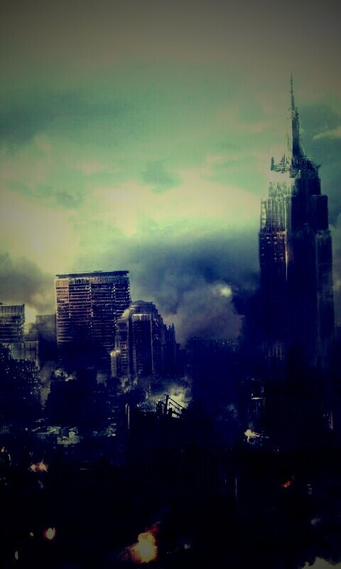 Город после ядерного взрыва обои