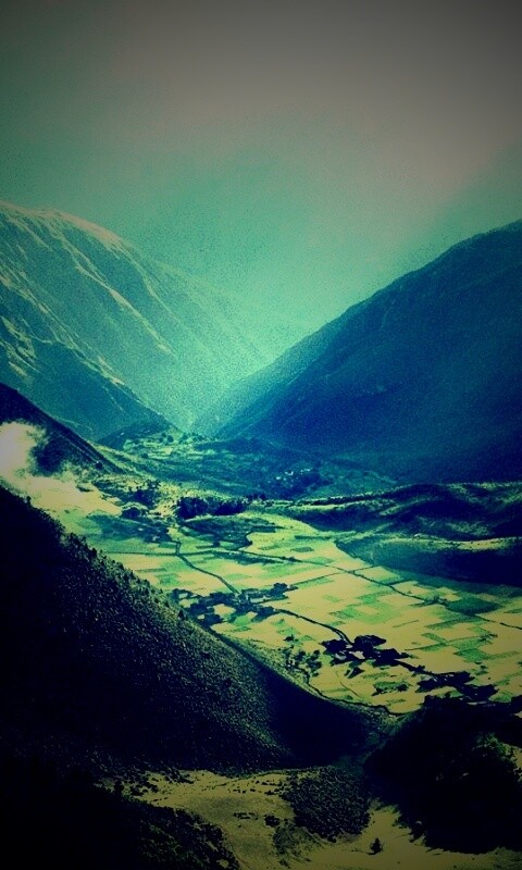 Горная долина обои