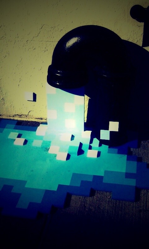 Пиксельный поток обои