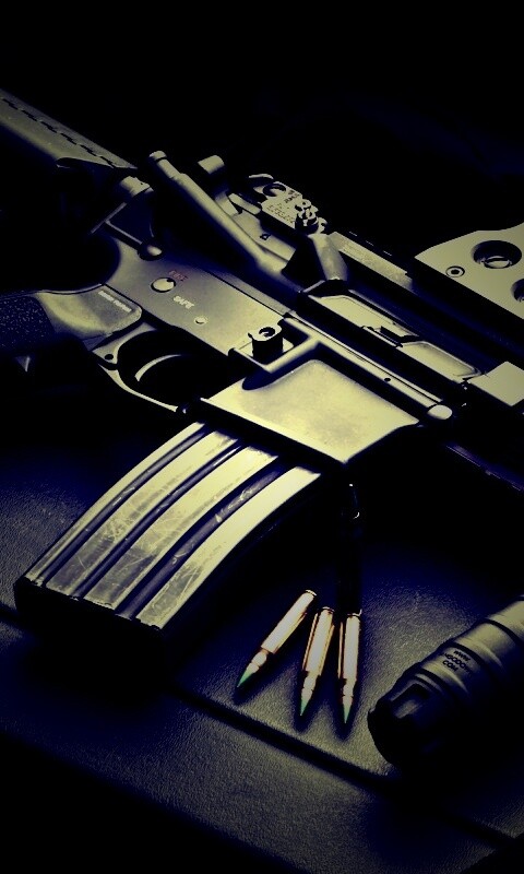 Черный автомат обои