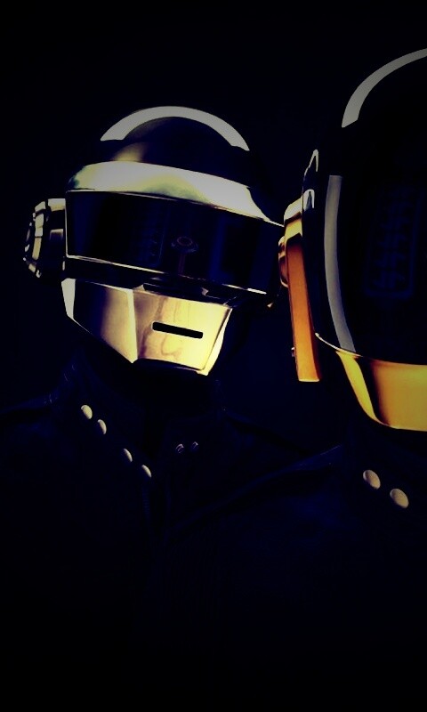 Daft Punk на темном фоне обои
