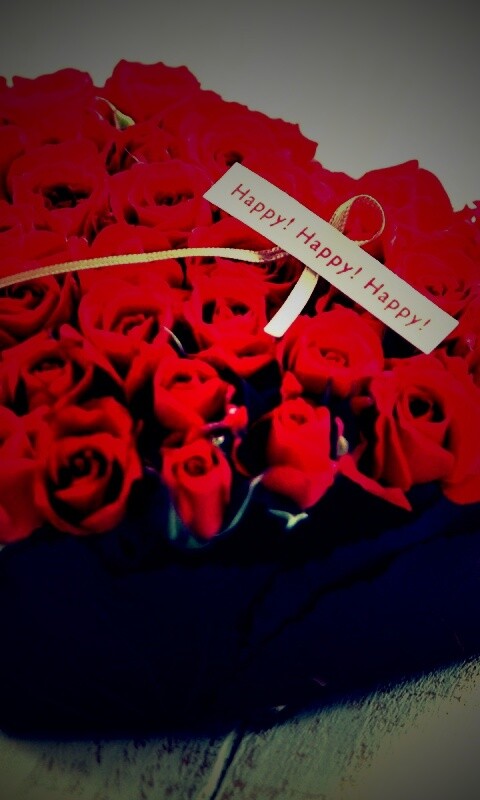 Букет в форме сердца обои