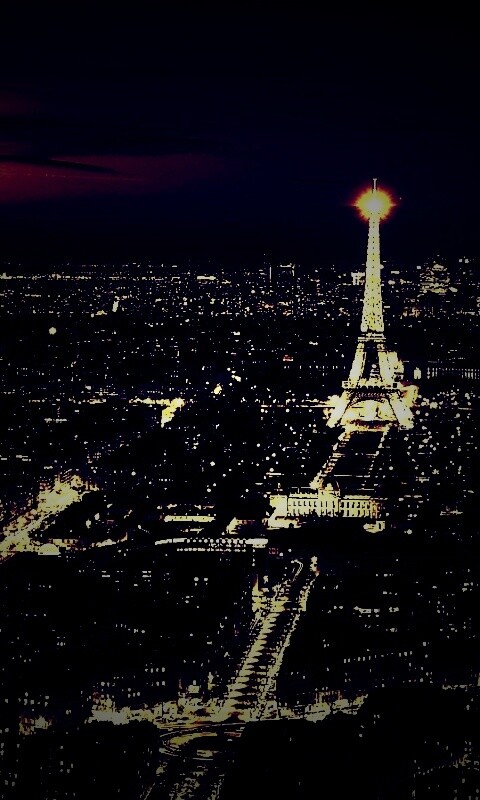 Ночной париж обои