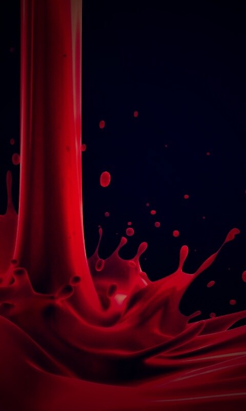 Красный всплеск обои