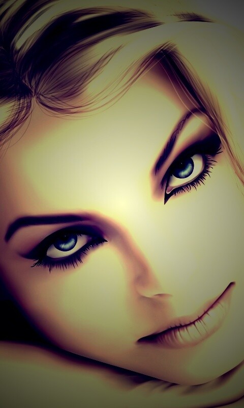 Девушка в векторе обои