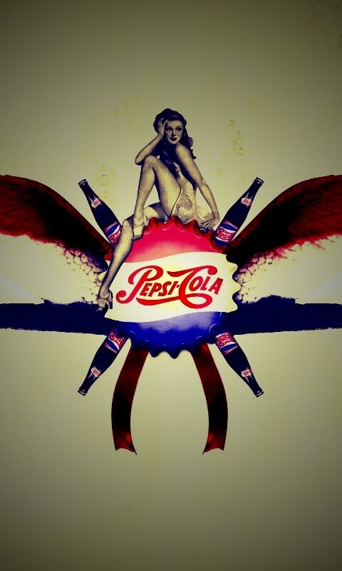 Пепси-Кола в стиле ретро обои
