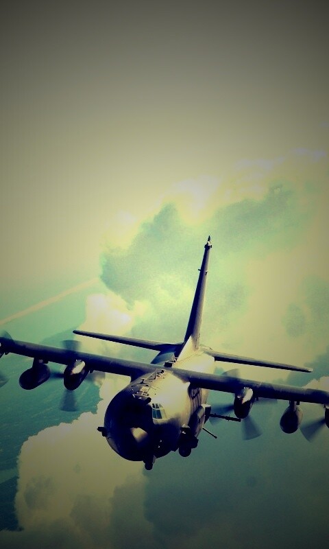 Самолет АС-130 обои