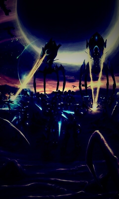 Протосы против зергов обои