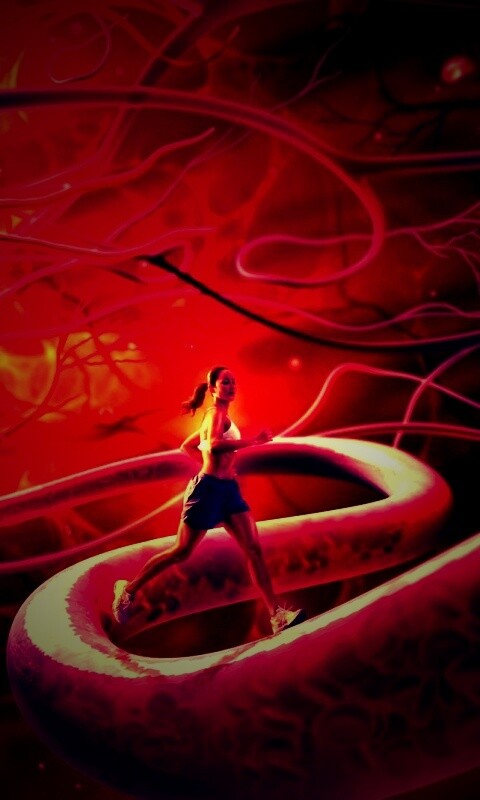 Бег крови обои