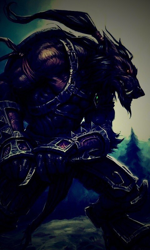 Волк оборотень обои