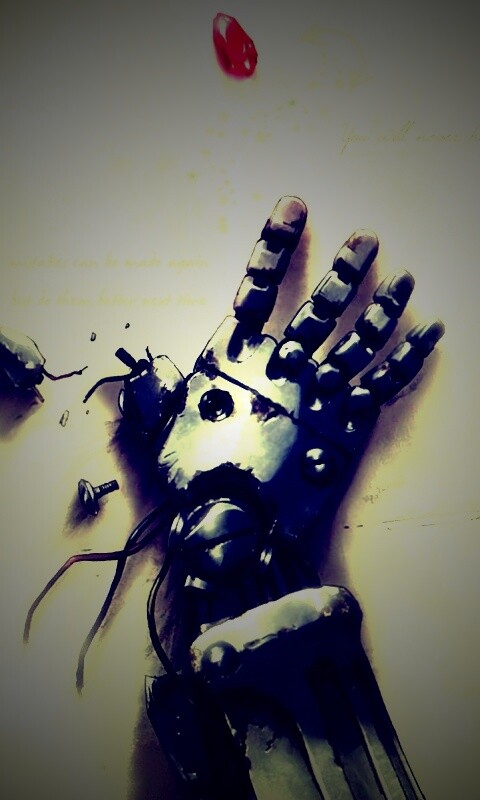 Автопротез из анимэ Стальной Алхимик обои