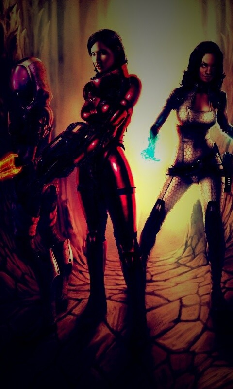 Девушки mass effect обои