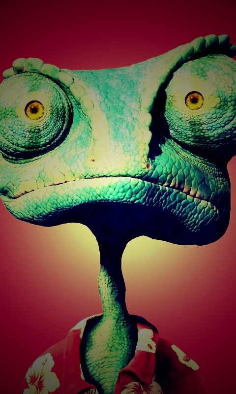 Ранго на красном фоне обои