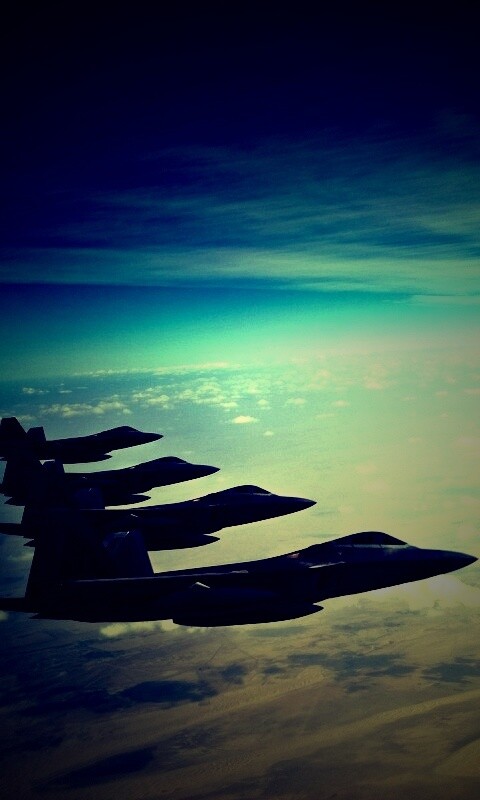 Ряд самолетов обои