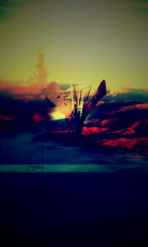 Горная абстракция обои