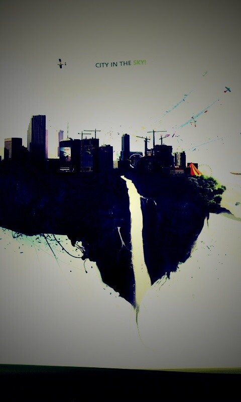 Небесный город обои