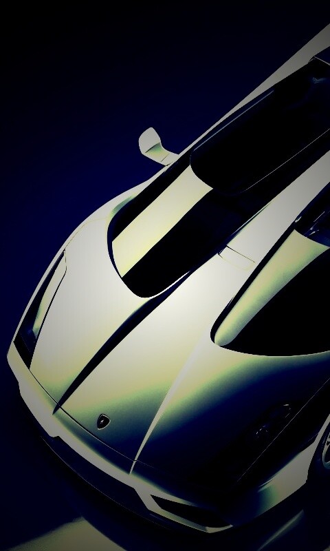 Светло-серый Lamborghini обои